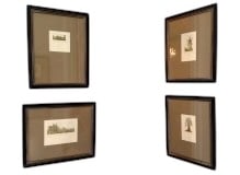 SET OF 4 MALLORCA PRINTS 16"