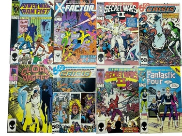 COLLECTION OF 8 VINTAGE MARVEL & DC COMIC BOOKS