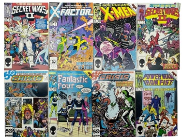COLLECTION OF 8 VINTAGE MARVEL & DC COMIC BOOKS