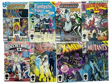 COLLECTION OF 8 VINTAGE MARVEL & DC COMIC BOOKS