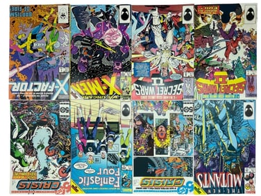 COLLECTION OF 8 VINTAGE MARVEL & DC COMIC BOOKS