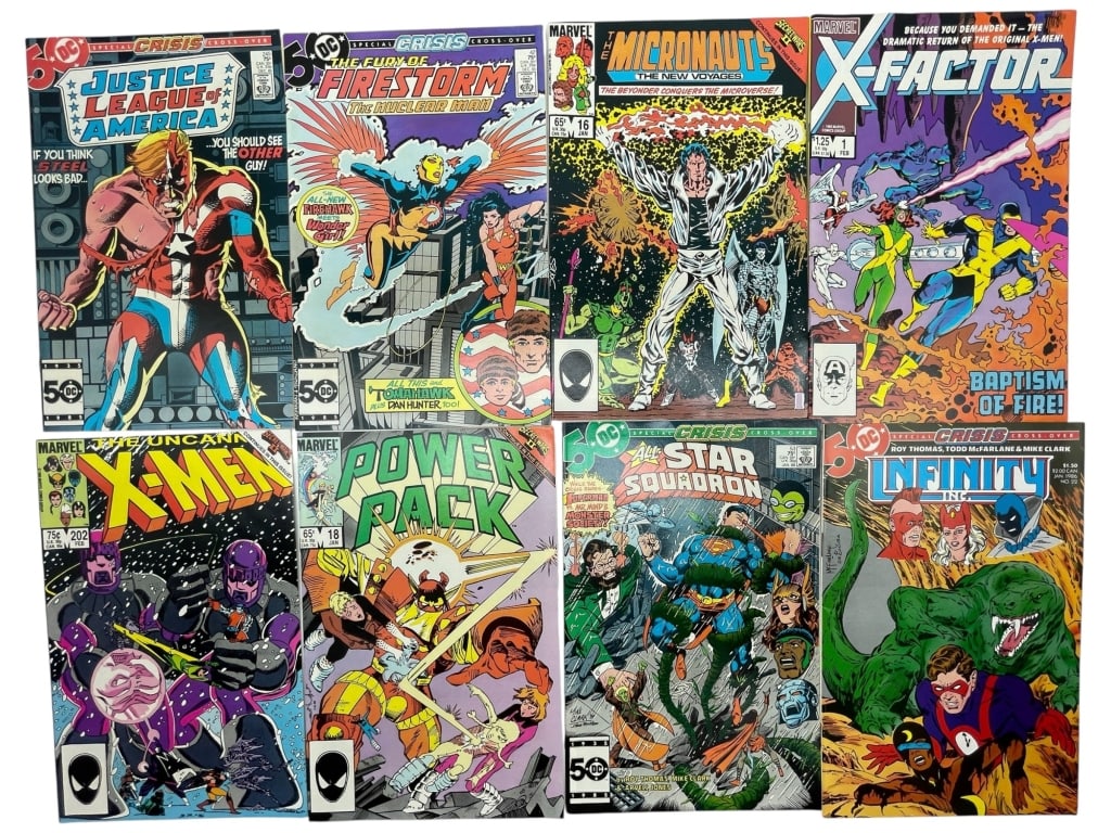 COLLECTION OF 8 VINTAGE MARVEL & DC COMIC BOOKS (1 of 4)