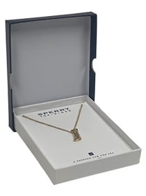 SPERRY TOP-SIDER SAILBOAT PENDANT GOLD NECKLACE