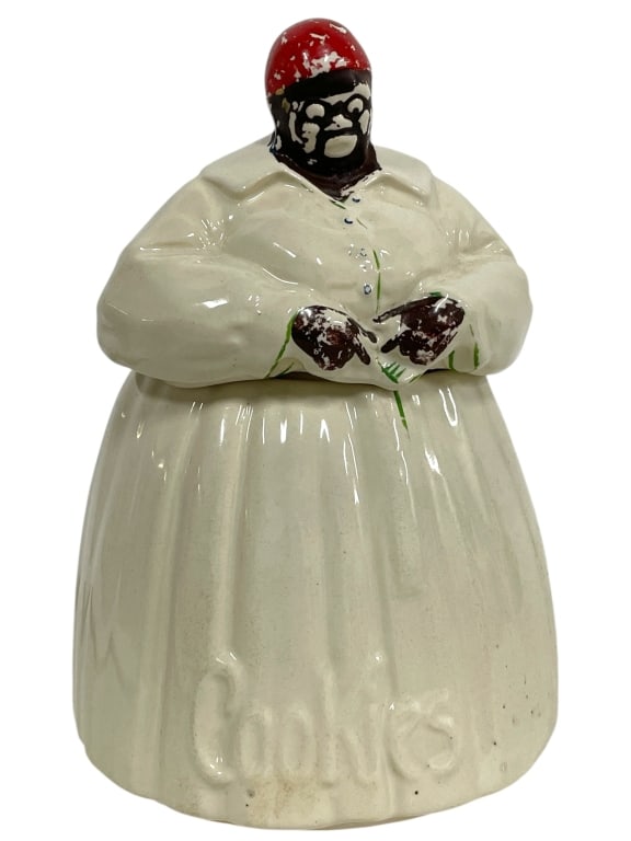 VINTAGE COOKIE JAR W EMBOSSED "COOKIES" 11" (1 of 10)