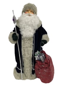 VINTAGE SANTA CLAUS TREE TOPPER 26"