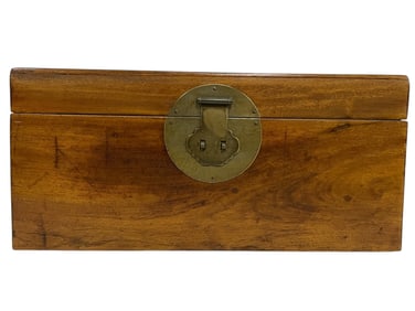 CHINESE WOODEN STORAGE CHEST 16"