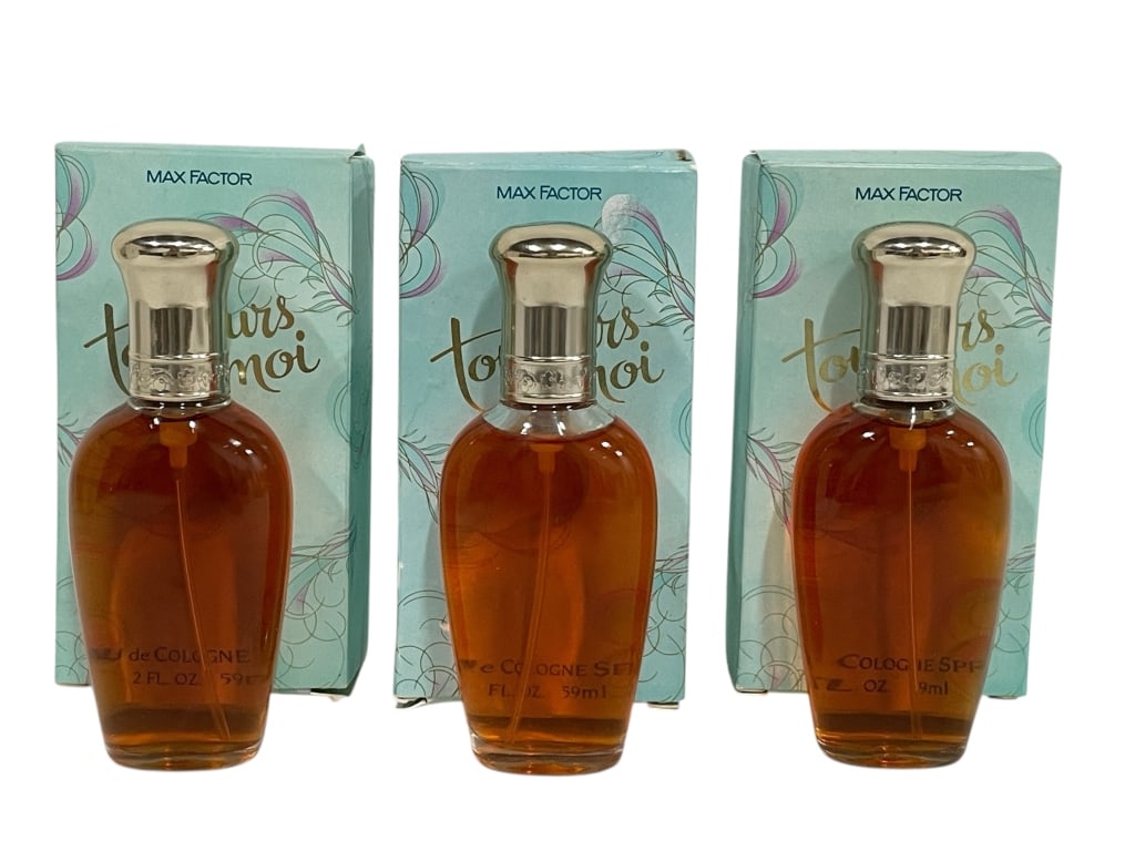 3 VINTAGE MAX FACTOR TOUJOURS MOI COLOGNE SPRAY (1 of 6)