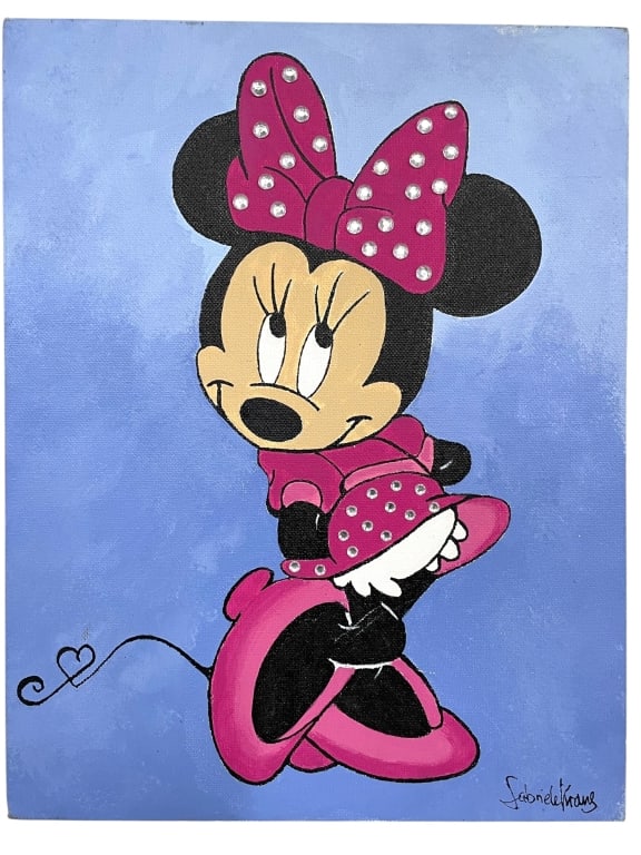 G. KRAUS MINNIE MOUSE POP ART PAINTING 14" (1 of 4)