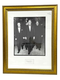 FRAMED PHOTOGRAPH OF PRESIDENT JOHN F. KENNEDY 29"