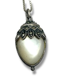 VINTAGE REVERSIBLE STERLING SILVER PENDANT - 8.5 G