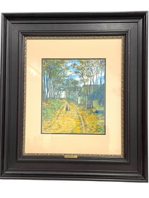 ATTR. CLAUDE MONET  WATERCOLOR LANE IN NORMANDY 33