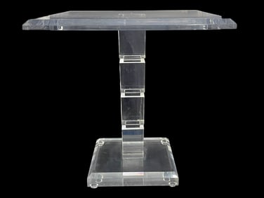 HOLLYWOOD REGENCY LUCITE SIDE TABLE