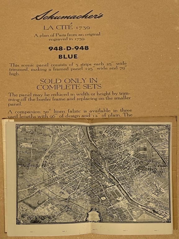 SCHUMACHER LA CITE 1759 SCENIC PAPER SAMPLE SET (1 of 12)