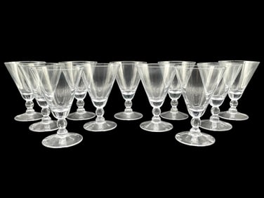 11 CRYSTAL COCKTAIL OR MARTINI GLASSES