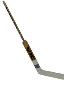 1980 NY ISLANDERS TEAM SIGNED VIC GOALIE STICK