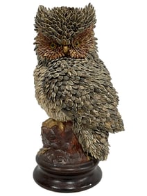 MARION FANNING SIGNED #36 OWL FIGURINE 12.5"