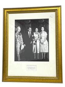FRAMED VINTAGE BLACK AND WHITE PHOTOGRAPH 29"