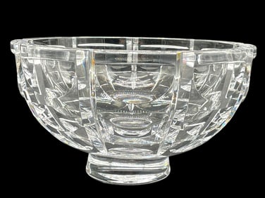 ORREFORS THOUSAND WINDOWS CRYSTAL BOWL 9"