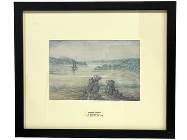 FRANZ HOLZLHUBER WATERCOLOR 14"