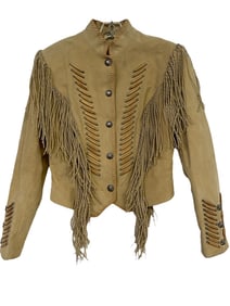 VTG CRIPPLE CREEK WOMEN’S SUEDE FRINGE JACKET MED