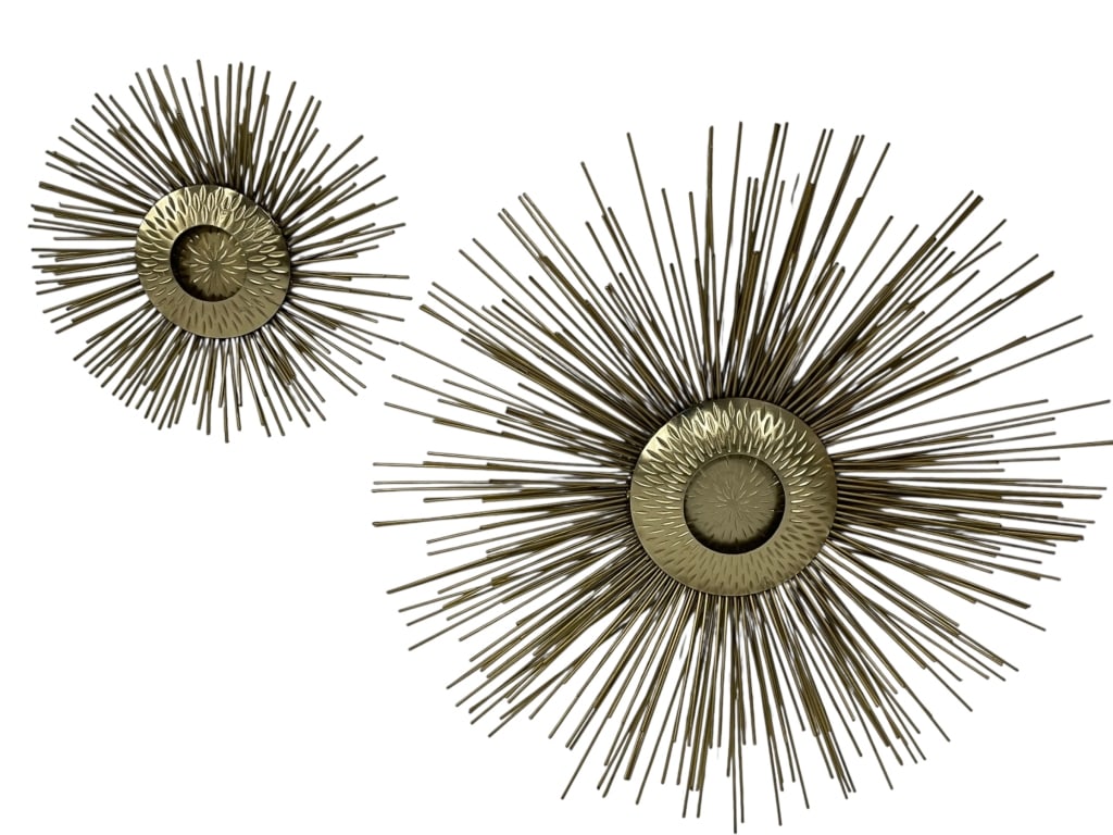 MID MOD JERE STYLE SUNBURST WALL SCULPTURES 16" (1 of 7)