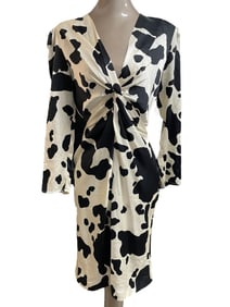 FLORA KUNG ANIMAL PRINT COCKTAIL DRESS 2-4