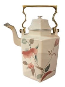 MIKASA F3003 SILK FLOWERS GEOMETRIC TEAPOT 12"