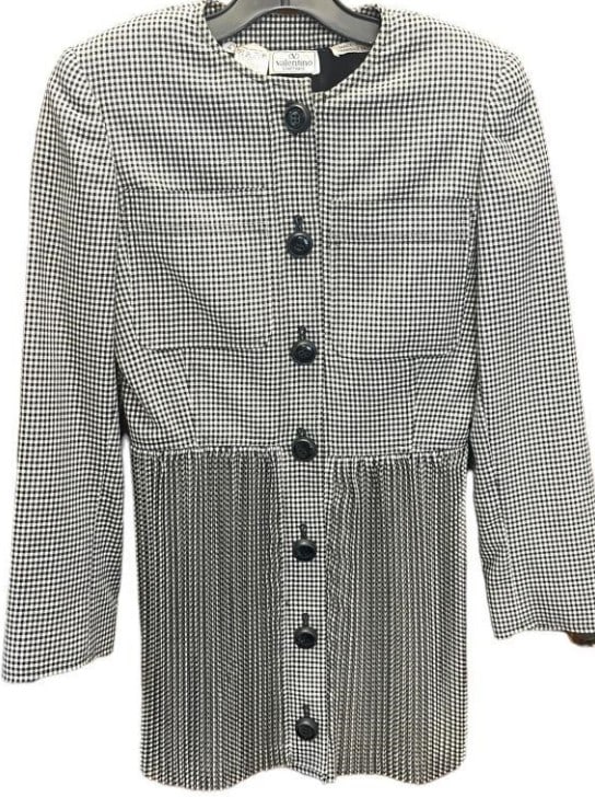 VALENTINO BOUTIQUE NAVY BLUE AND WHITE MINIDRESS (1 of 4)