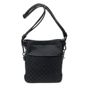 GUCCI BRAIDED TOTE CANVAS RUTHENIUM SHOULDER BAG