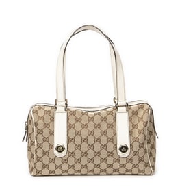 GUCCI CHARMY BOSTON CANVAS SHOULDER BAG
