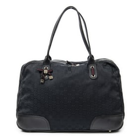 GUCCI LARGE PRINCY BOSTON CANVAS SHOULDER BAG