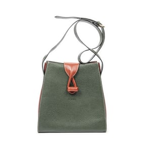 LOEWE VTG BICOLOR TURNLOCK CROSSBODY LEATHER BAG