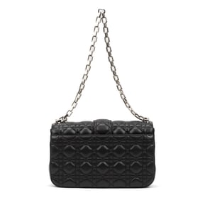 CHRISTIAN DIOR MISS DIOR BLACK CANNAGED BAG