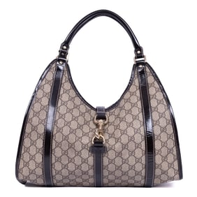 GUCCI LARGE JOY SHOULDER BEIGE SUPREME CANVAS BAG