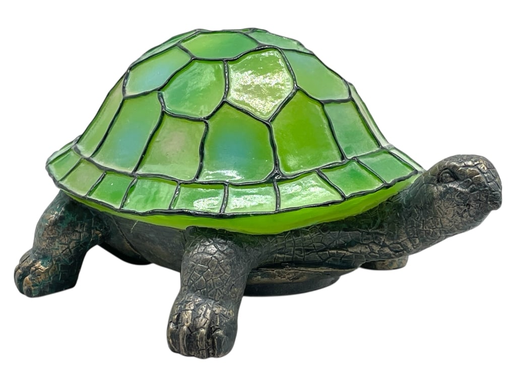 TURTLE FORM TIFFANY STYLE LIGHT 9" (1 of 7)