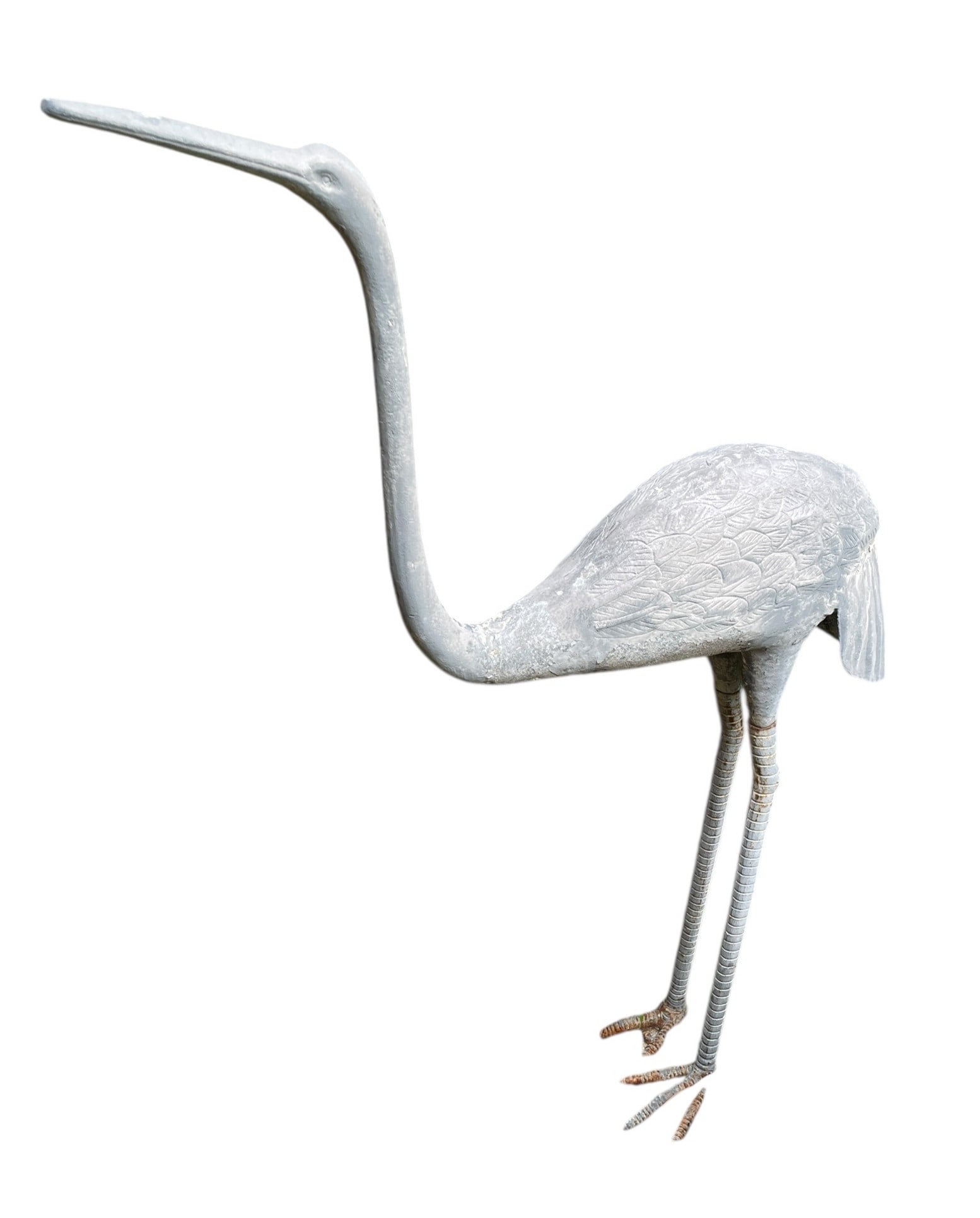 COASTAL METAL CRANE GARDEN SCULPTURE 47" (1 of 6)