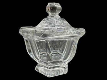 BACCARAT CRYSTAL COVERED BOX OR SUGAR BOWL