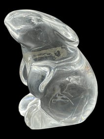 BACCARAT CRYSTAL BUNNY FIGURINE 3"