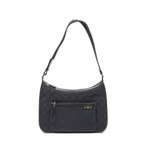 GUCCI FRONT POCKET ZIP HOBO CANVAS BAG