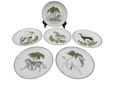 MOTTAHEDEH BELLEEK WILDLIFE PLATES