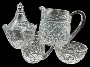 COLLECTION OF CUT CRYSTAL TABLEWARE