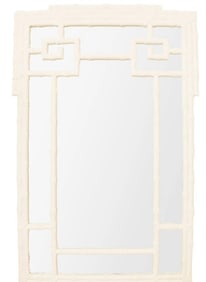 HOLLYWOOD REGENCY BAMBOO CHINOISERIE MIRROR