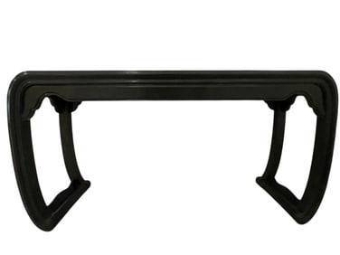 HENREDON CHINOISERIE BLACK LACQUER CONSOLE TABLE