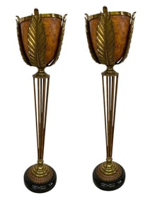 PAIR OF MAITLAND-SMITH NEOCLASSICAL FLOOR LAMPS