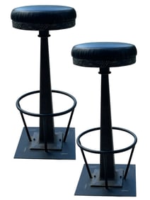 INDUSTRIAL STYLE SWIVEL BAR STOOLS 30"