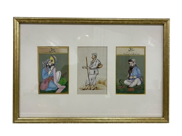 FRAMED TRIPTYCH WALL ART 18"