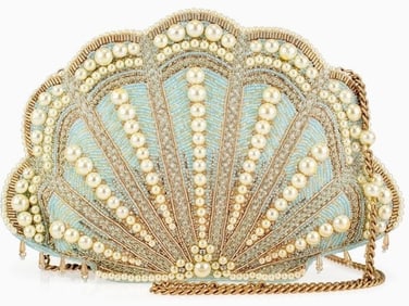 NEW MARY FRANCES SEASIDE LUXURY SHELL HANDBAG