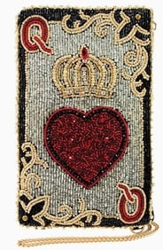 NEW MARY FRANCES QUEEN OF HEARTS CROSSBODY HANDBAG