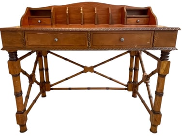 COLONIAL CAMPAIGN BAMBOO STYLE WRITING DESK