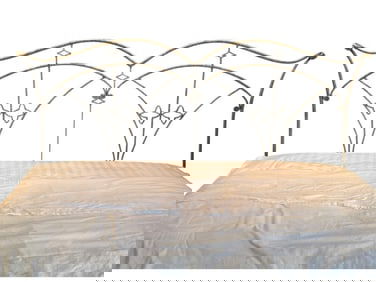 VINTAGE WROUGHT IRON FULL SIZE HEADBOARD